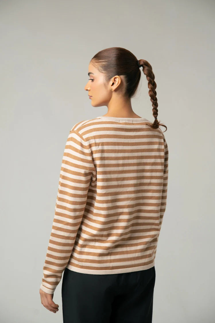 Striped Knit Sweater