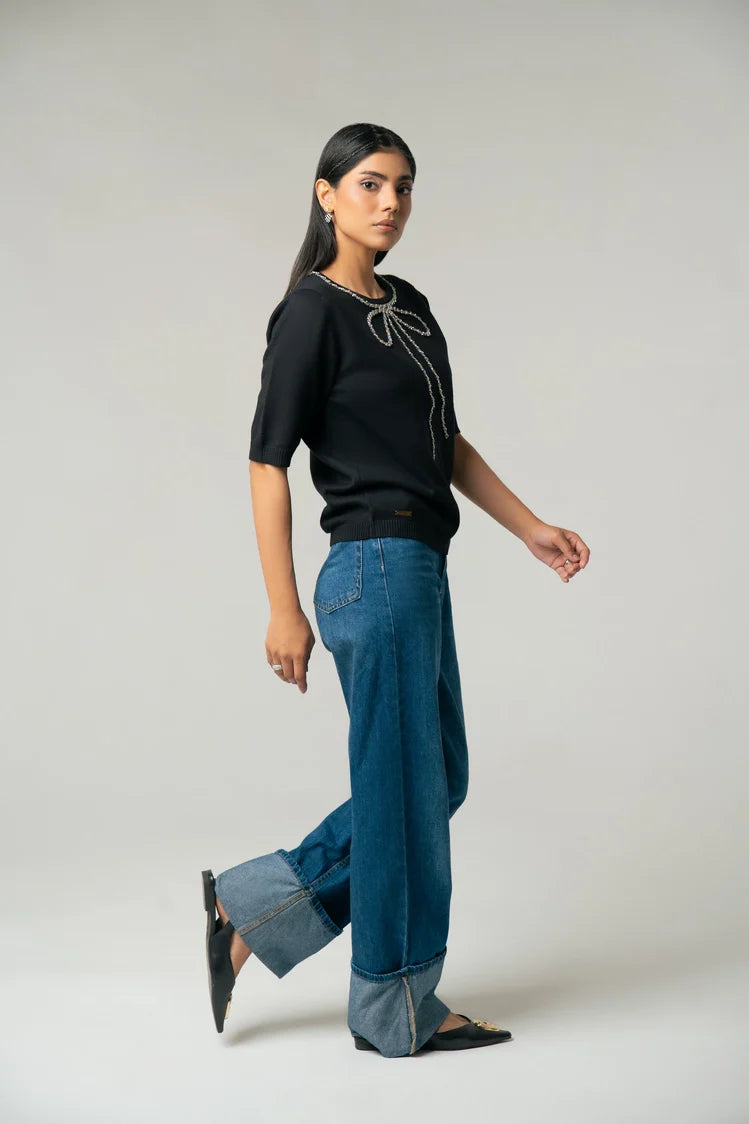 Short Sleeves Sweater