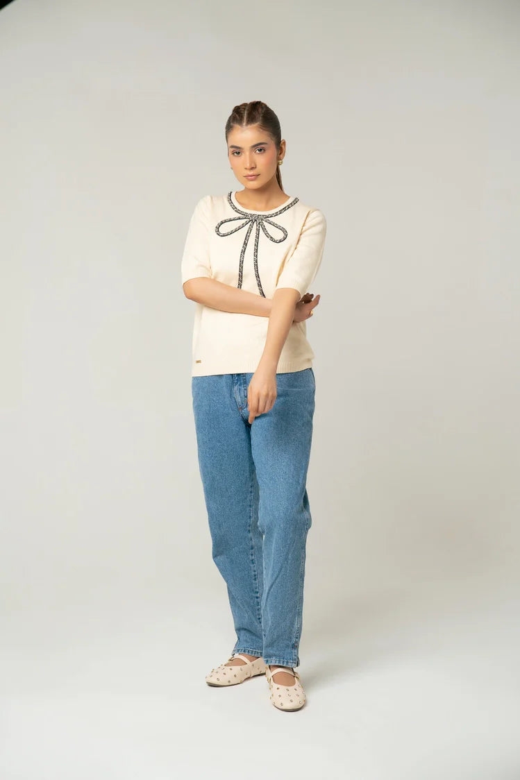 Short Sleeves Sweater