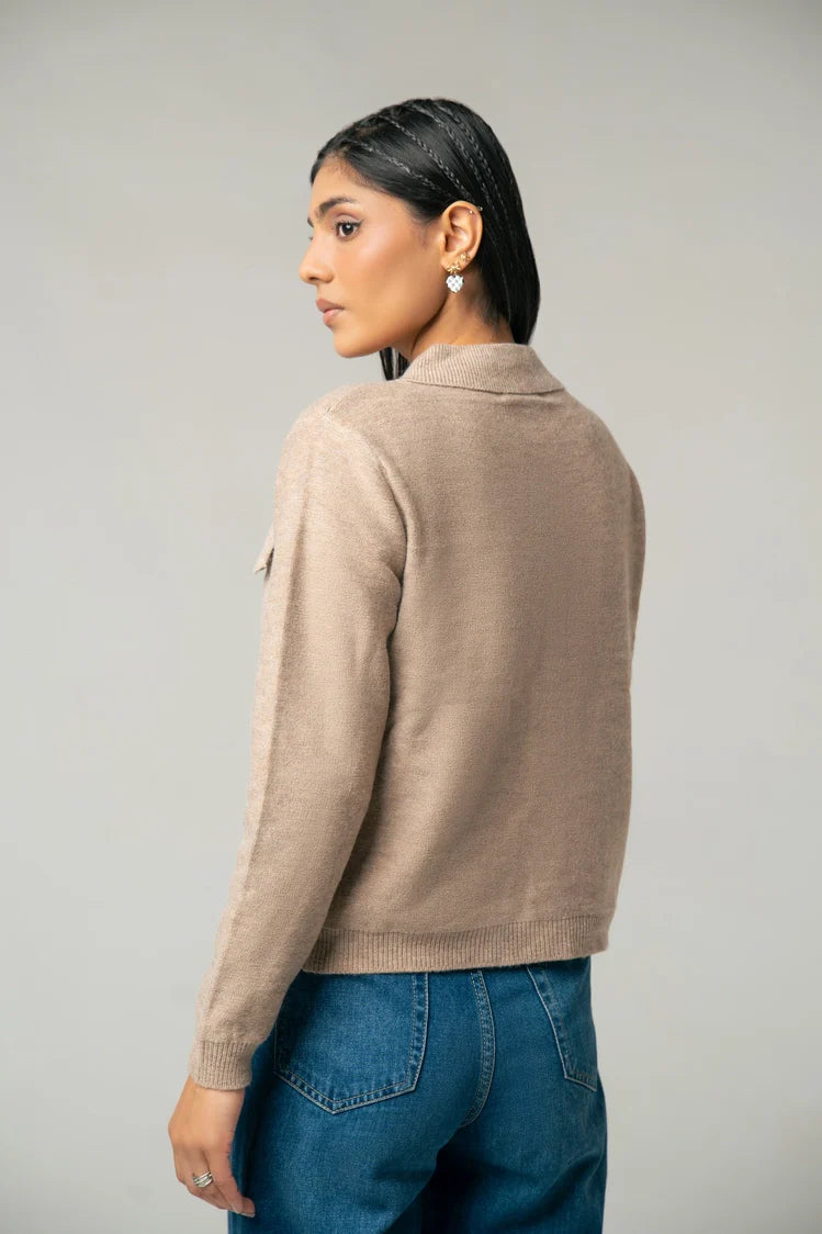 Collar Knit Cardigan