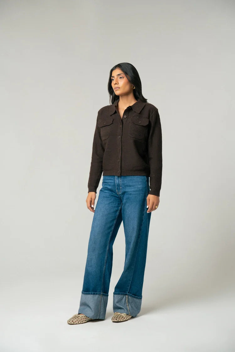 Collar Knit Cardigan