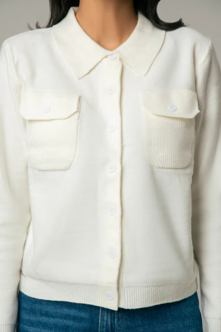 Collar Knit Cardigan