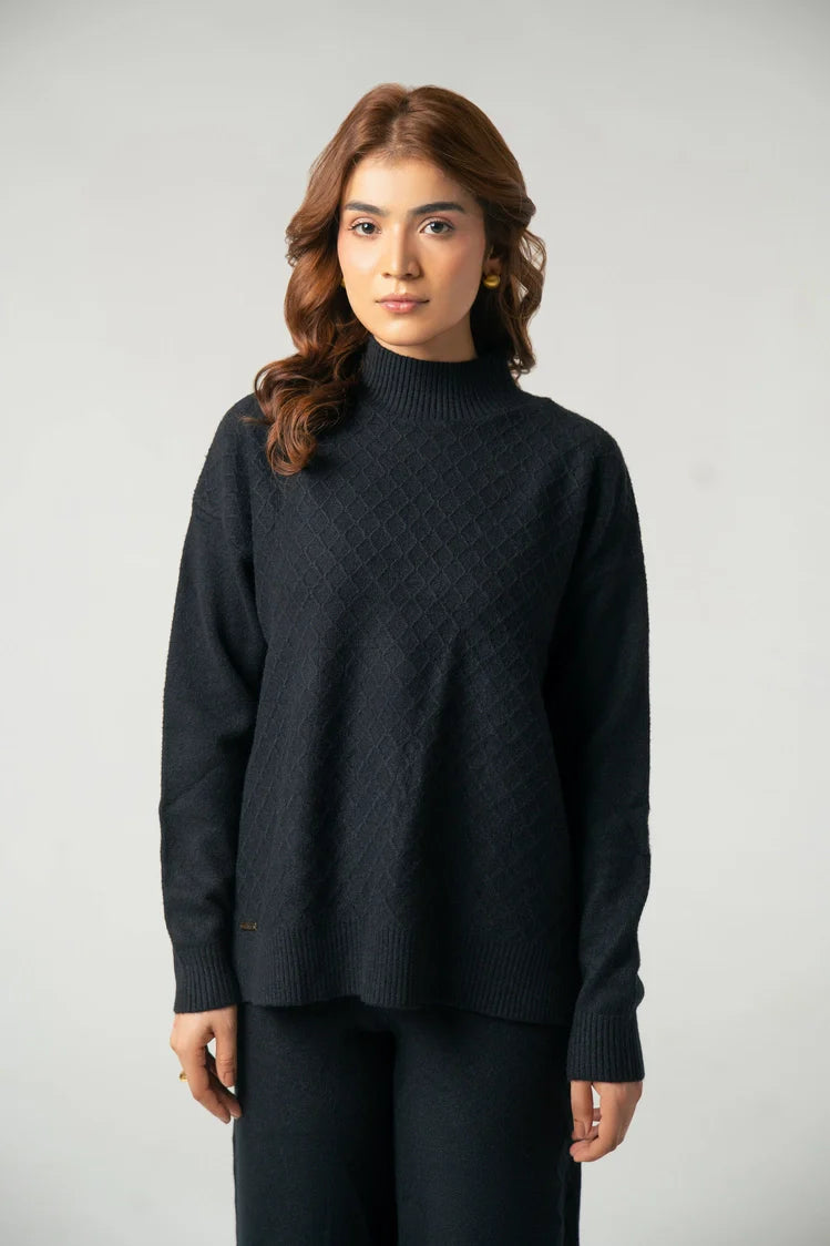 Turtle Neck Knit Sweater