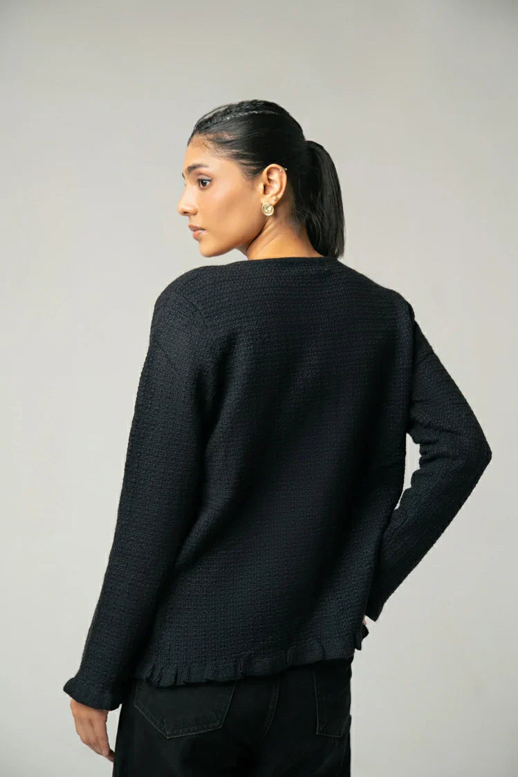 V-Neck Knit Sweater