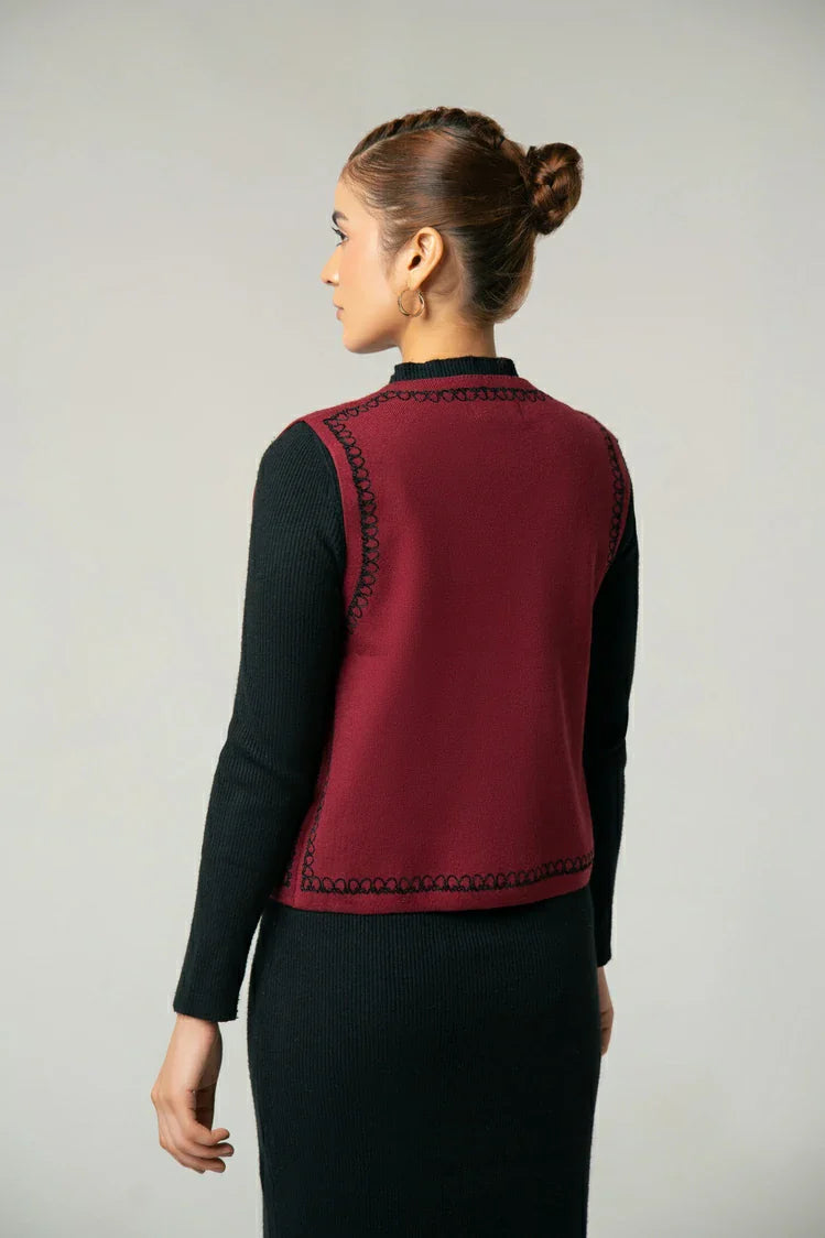 Embroidered Knit Cardigan