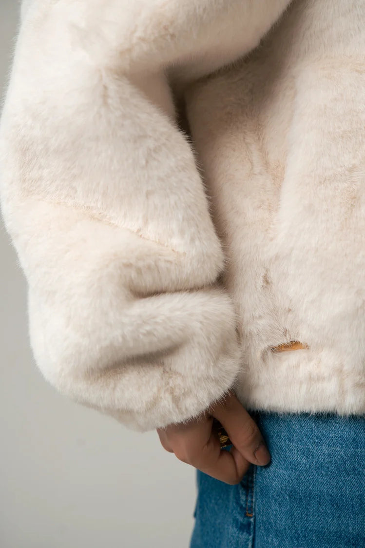 Faux-Fur Bomber Jacket