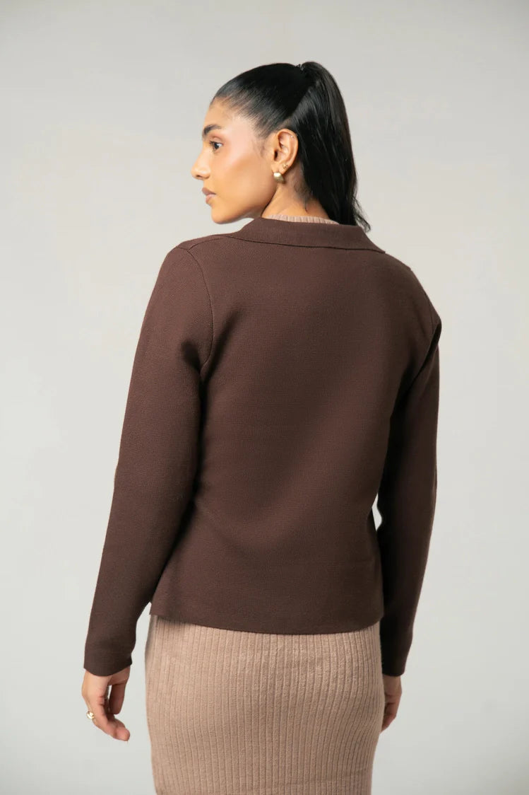 Collar Knit Cardigan