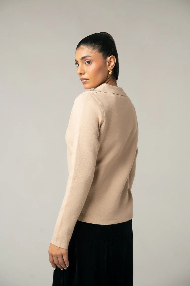 Collar Knit Cardigan