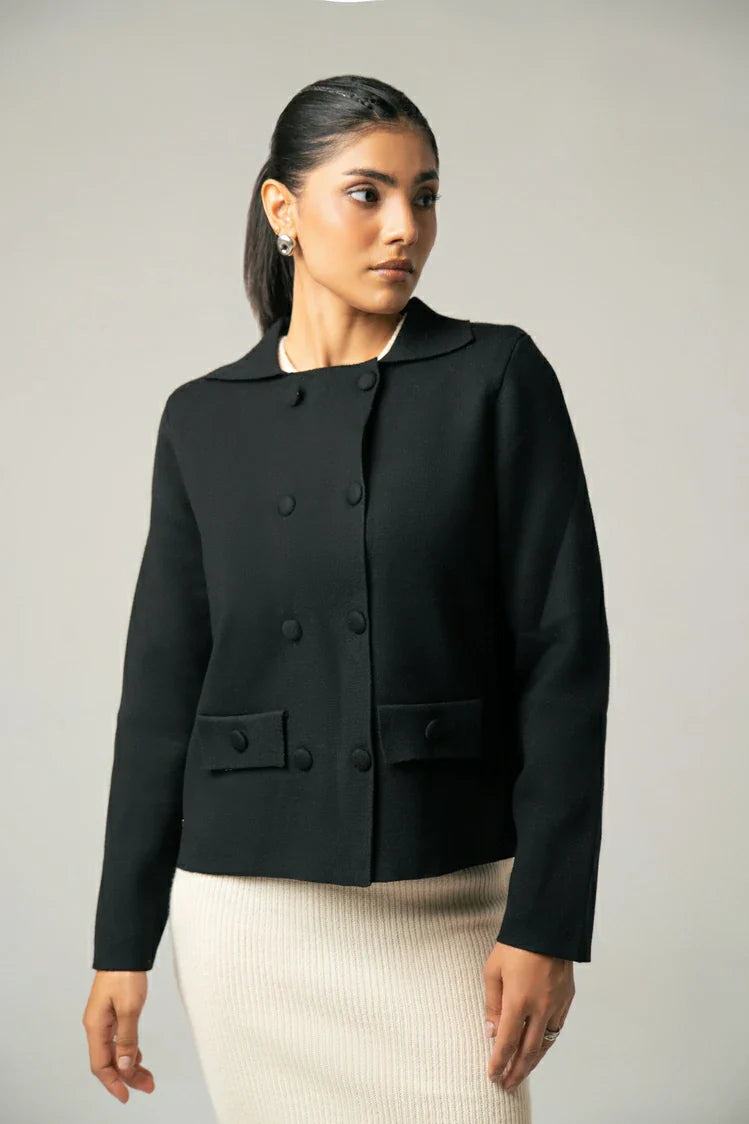 Collar Knit  Cardigan