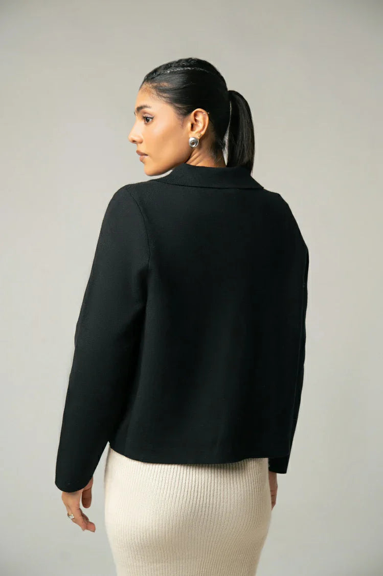 Collar Knit  Cardigan