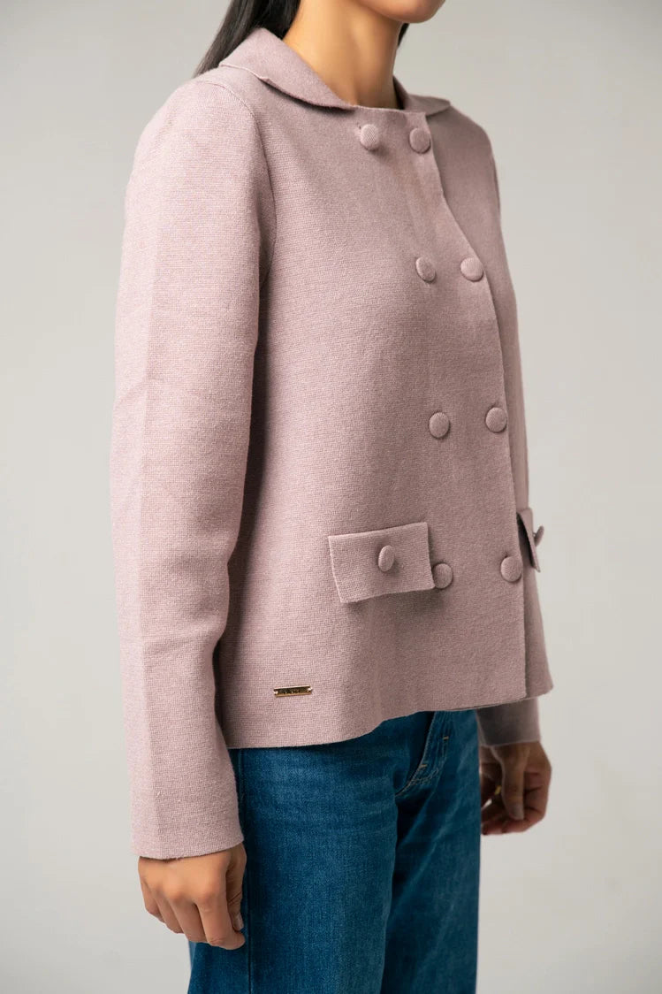 Collar Knit  Cardigan