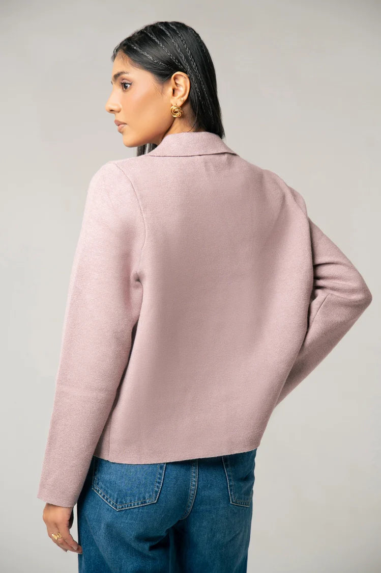 Collar Knit  Cardigan