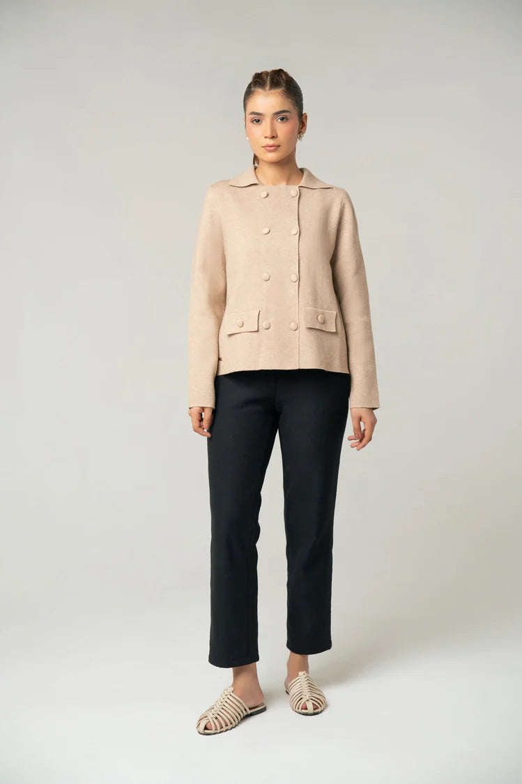 Collar Knit  Cardigan