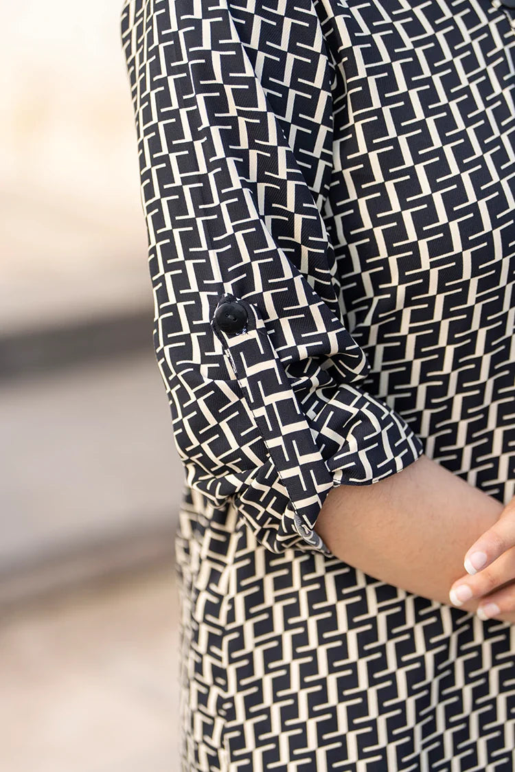 2-PC Stitched Printed Suit