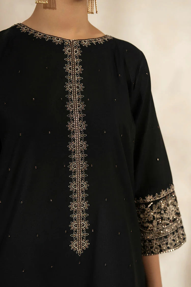 3-PC Stitched Embroidered Suit