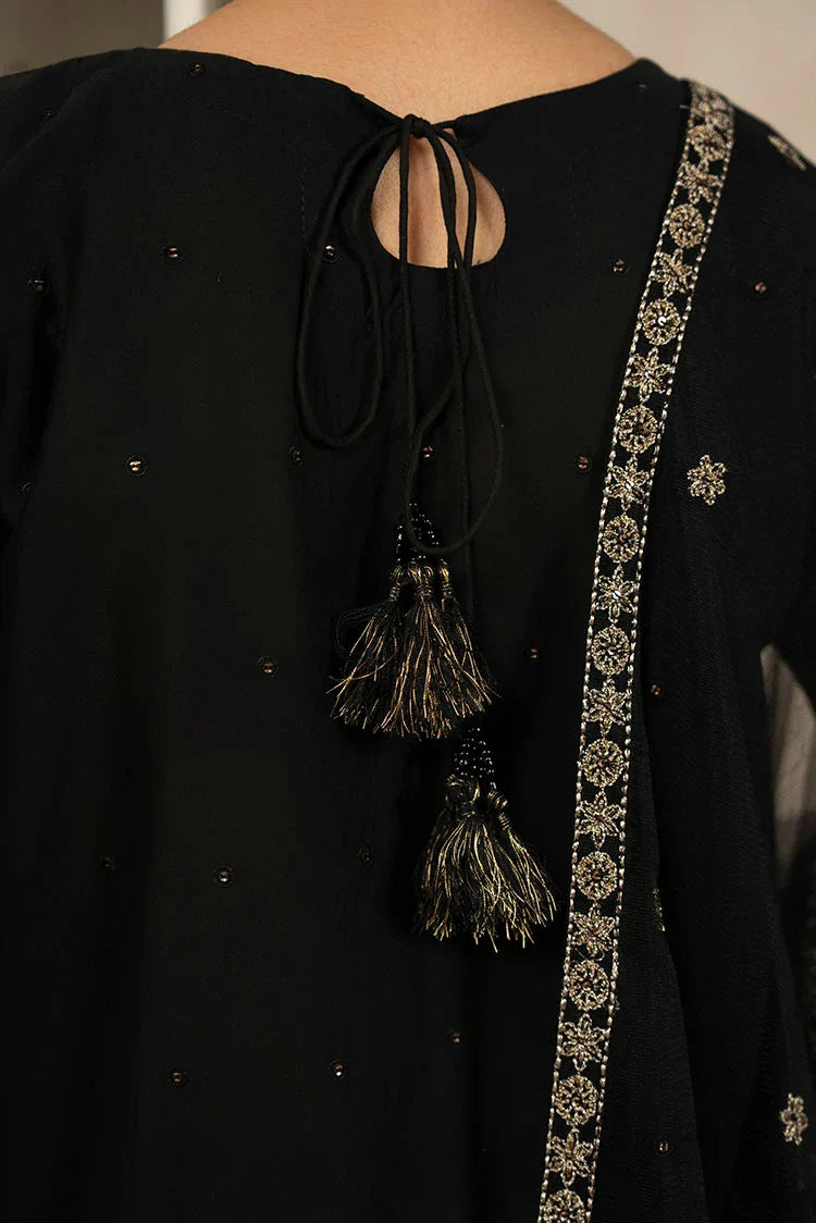 3-PC Stitched Embroidered Suit