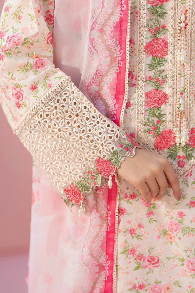 3-PC Stitched Embroidered Suit