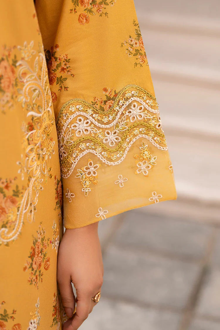 3-PC Stitched Embroidered Suit