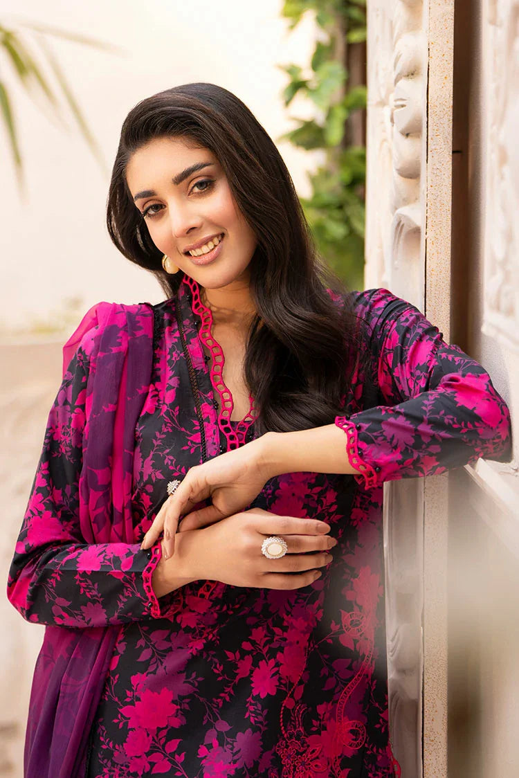 3-PC Stitched Embroidered Suit