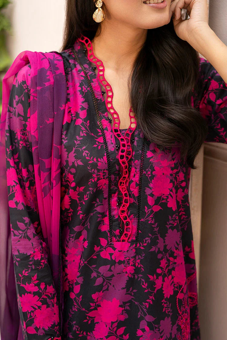 3-PC Stitched Embroidered Suit