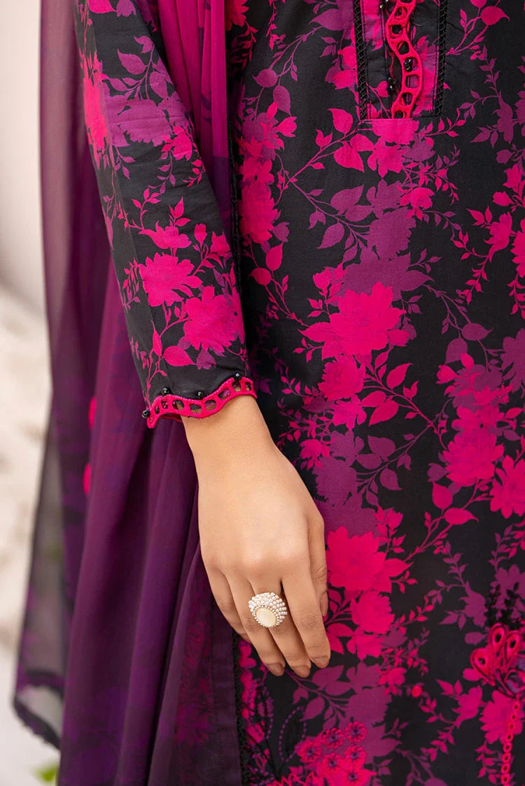 3-PC Stitched Embroidered Suit