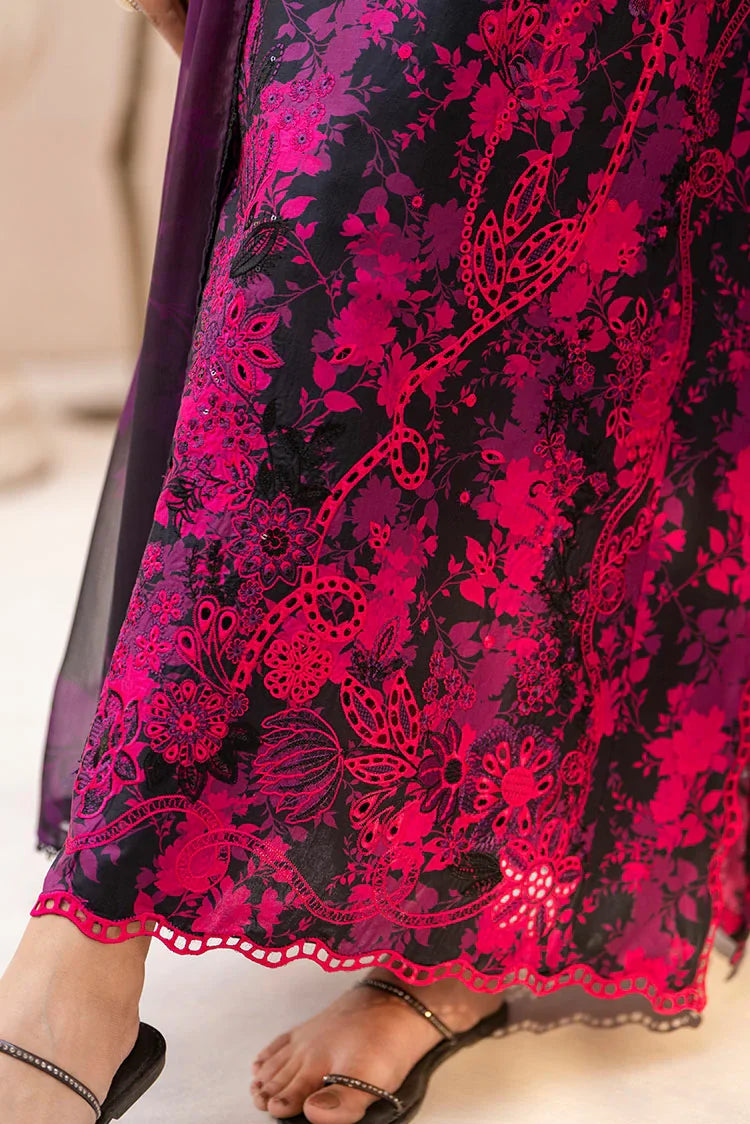 3-PC Stitched Embroidered Suit