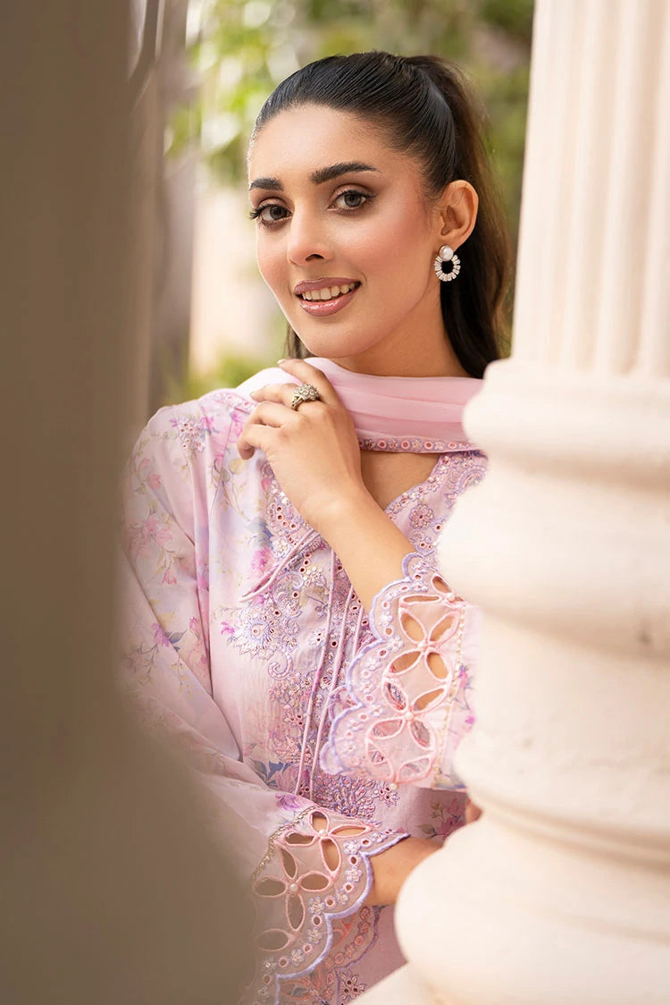 3-PC Stitched Embroidered Suit