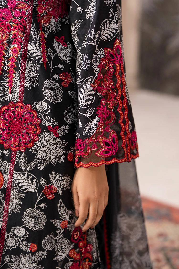 3-PC Stitched Embroidered Suit