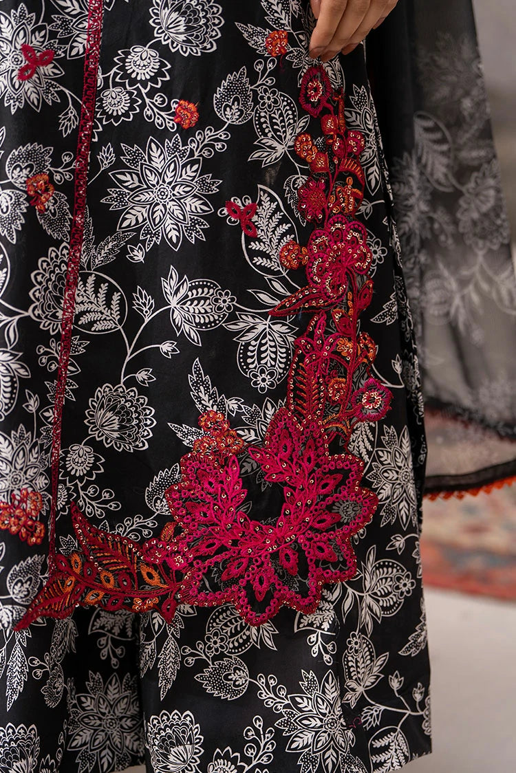 3-PC Stitched Embroidered Suit