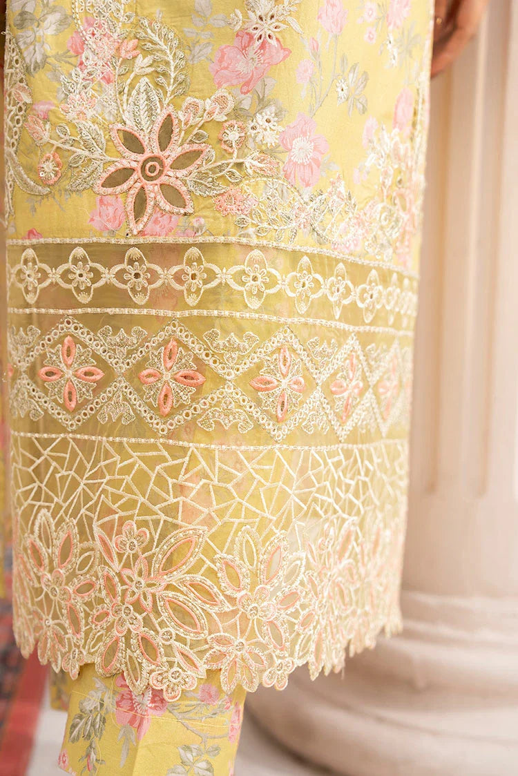 3-PC Stitched Embroidered Suit