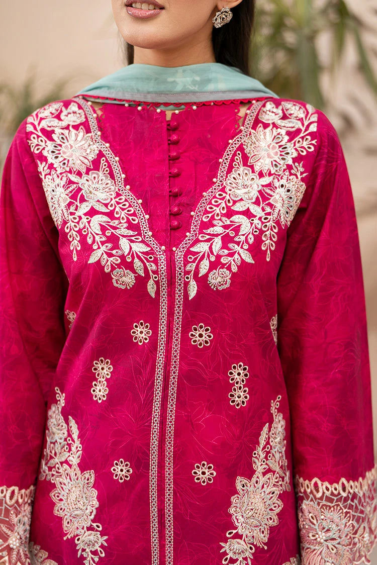 3-PC Stitched Embroidered Suit