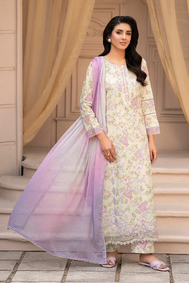 3-PC Stitched Embroidered Suit