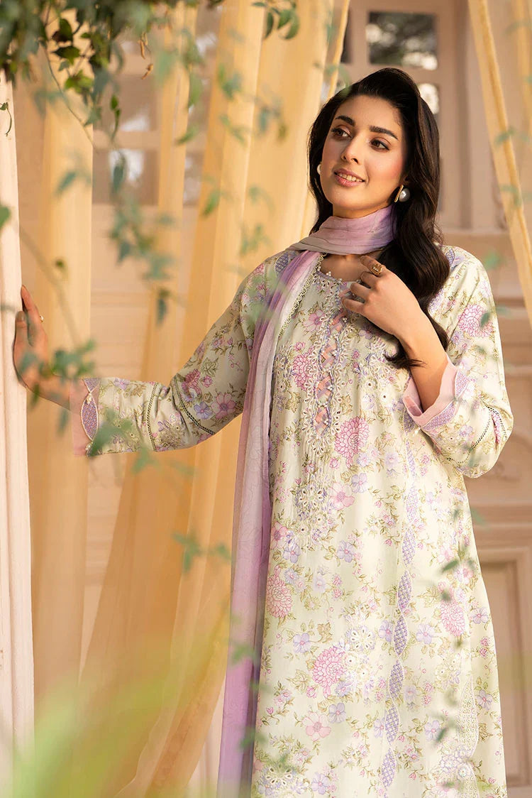 3-PC Stitched Embroidered Suit