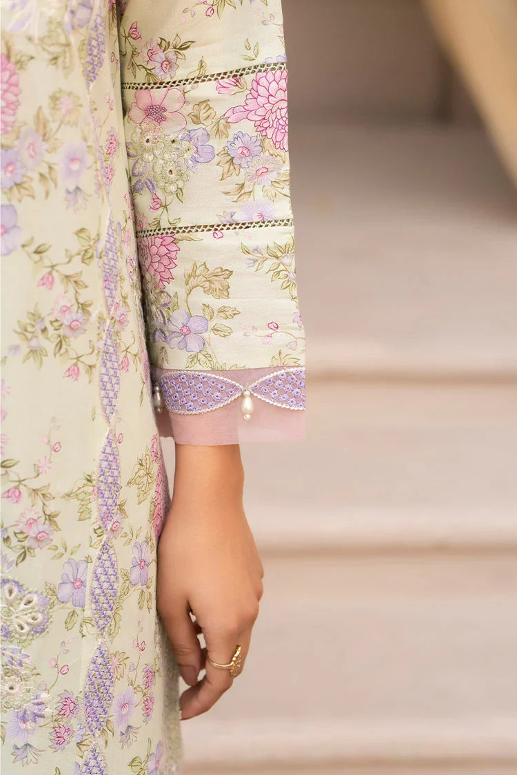 3-PC Stitched Embroidered Suit