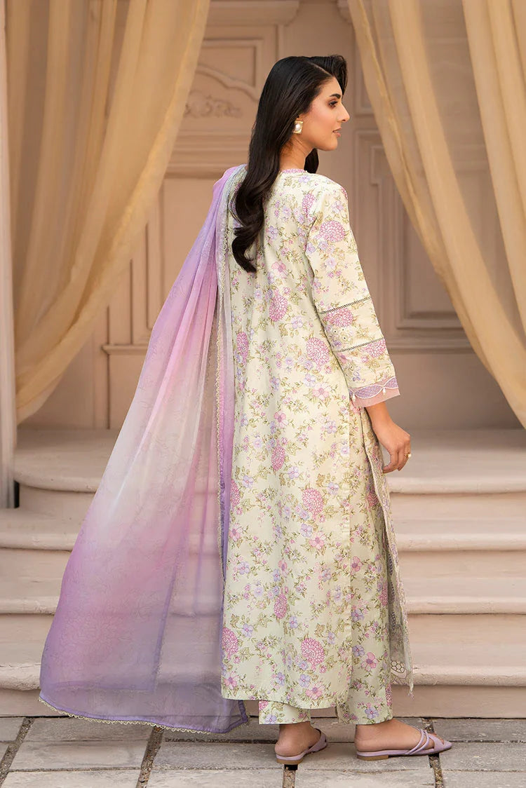 3-PC Stitched Embroidered Suit