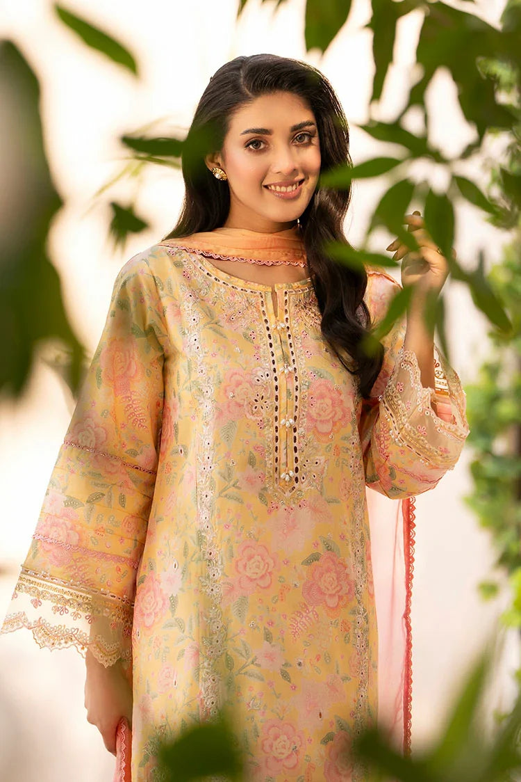 3-PC Stitched Embroidered Suit
