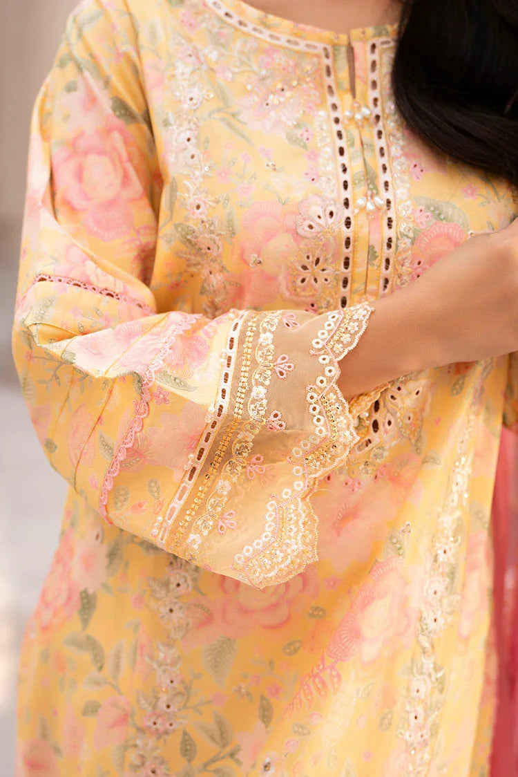 3-PC Stitched Embroidered Suit