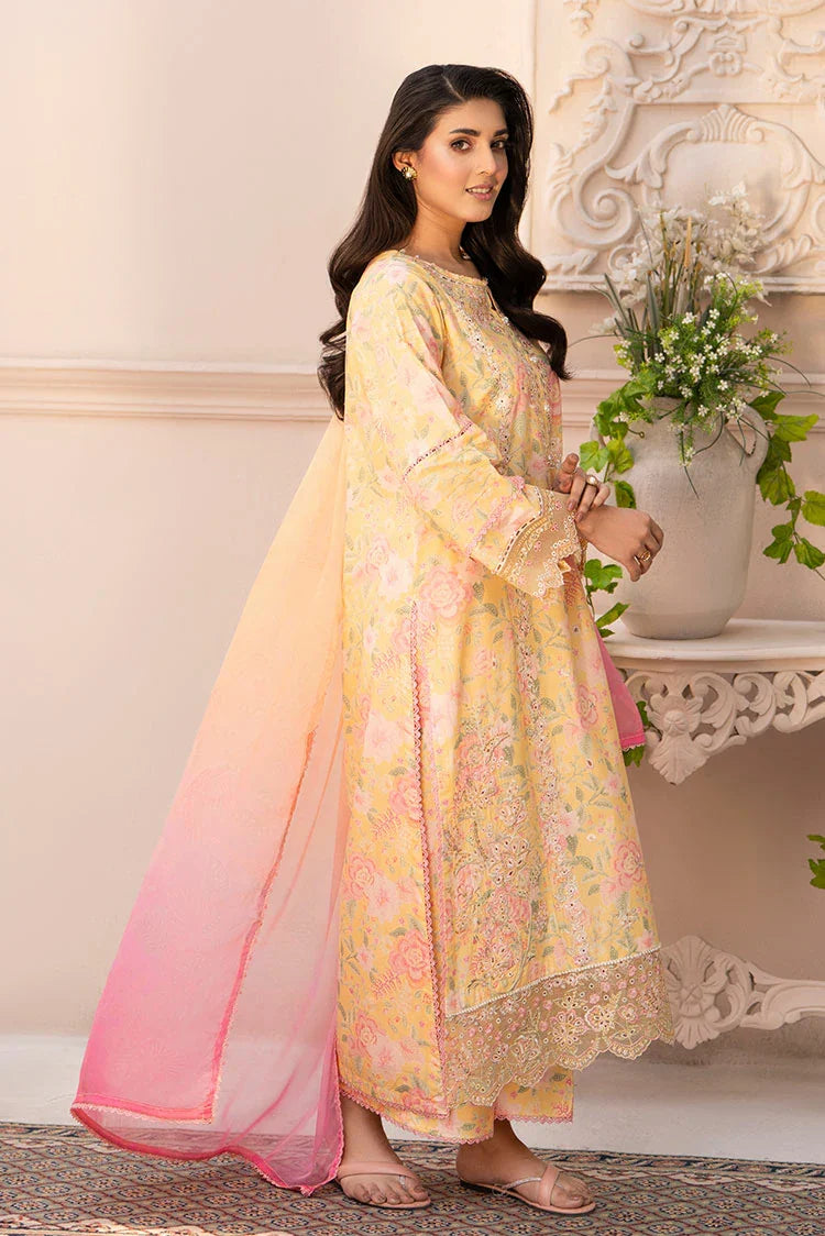 3-PC Stitched Embroidered Suit