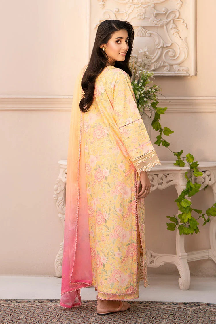 3-PC Stitched Embroidered Suit