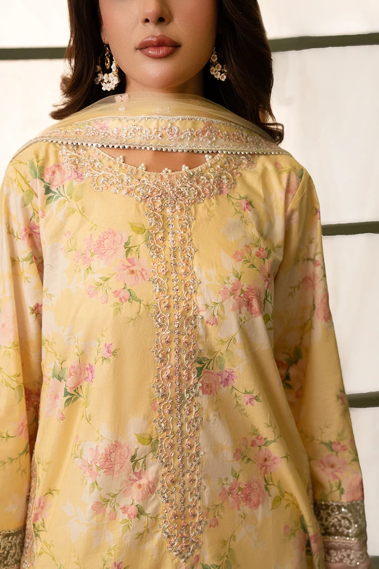 3-PC Stitched Embroidered Suit