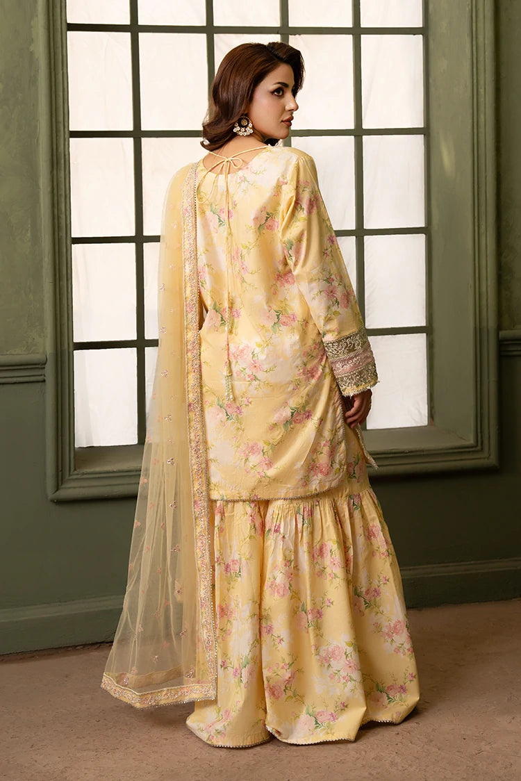 3-PC Stitched Embroidered Suit