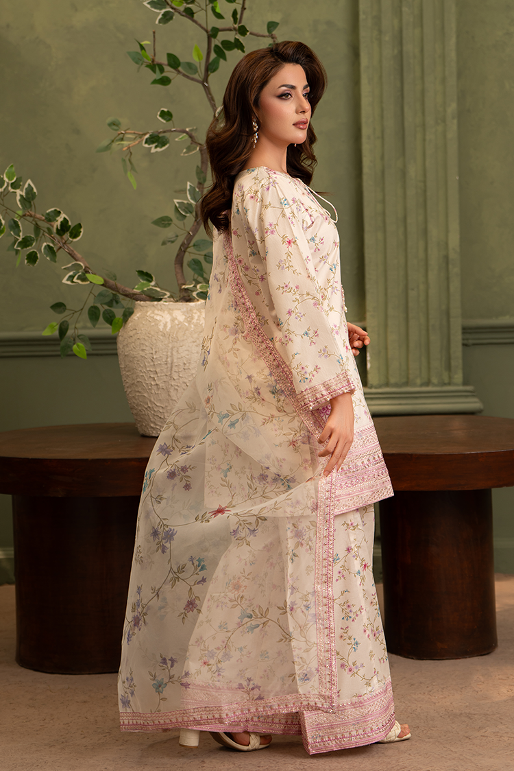 3-PC Stitched Embroidered Suit