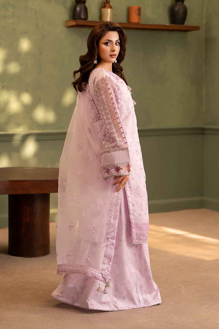 3-PC Stitched Embroidered Suit
