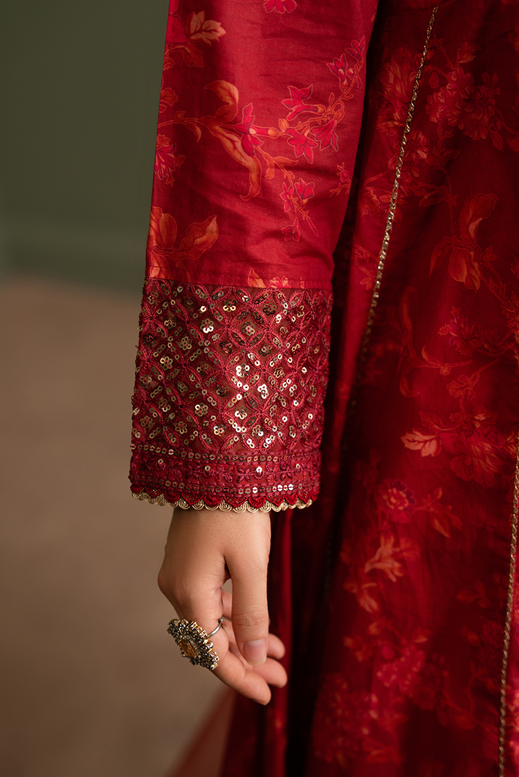 3-PC Stitched Embroidered Suit