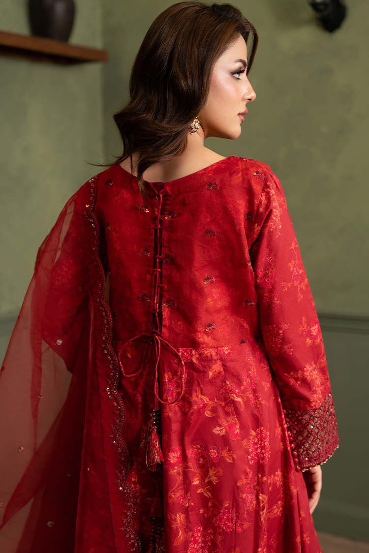 3-PC Stitched Embroidered Suit