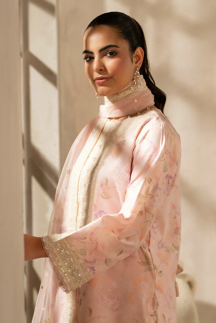 3-PC Stitched Embroidered Suit