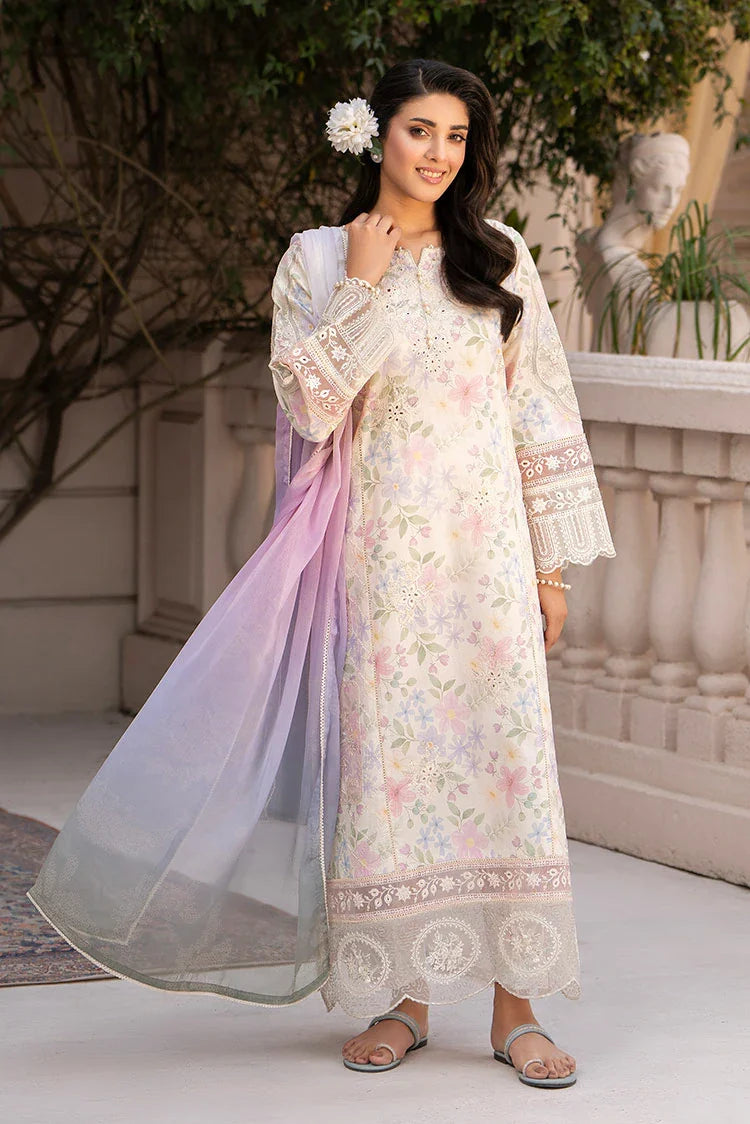 3-PC Stitched Embroidered Suit