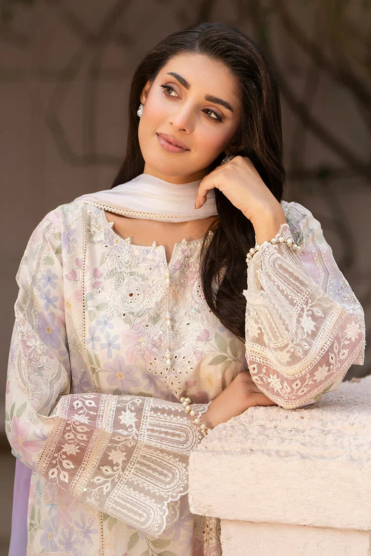 3-PC Stitched Embroidered Suit