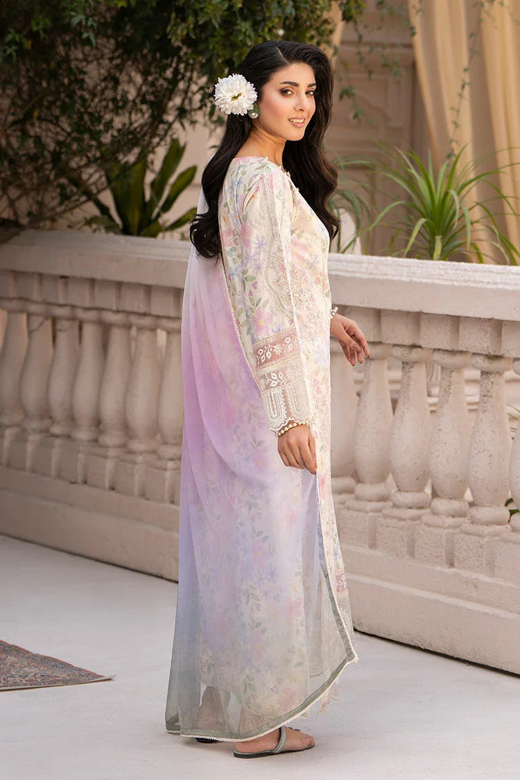 3-PC Stitched Embroidered Suit