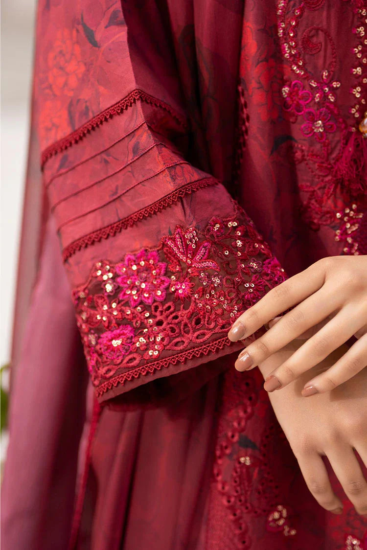 3-PC Stitched Embroidered Suit